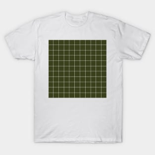 Grid (Olive Green) T-Shirt